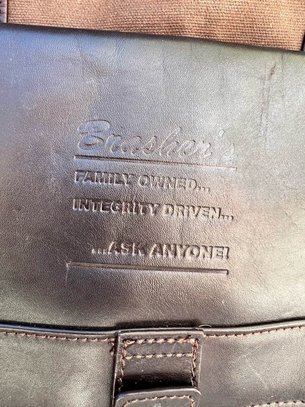 Cutter & Buck Canvas and Leather Backpack. - Picture 10 of 14